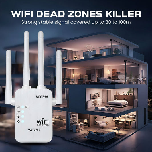 Unitree WiFi Range Extender | 300Mbps | 2.4GHz Wireless Repeater