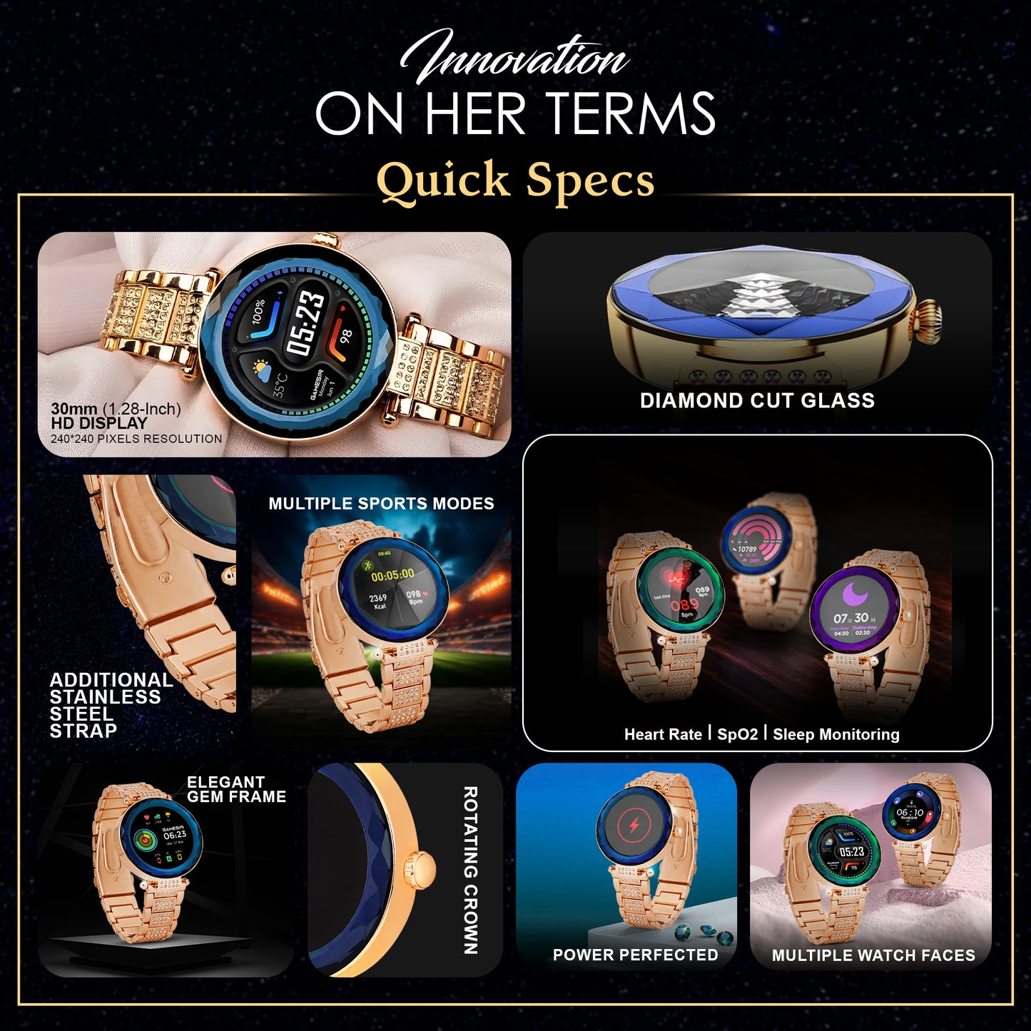 PF17 Series Women Smartwatch