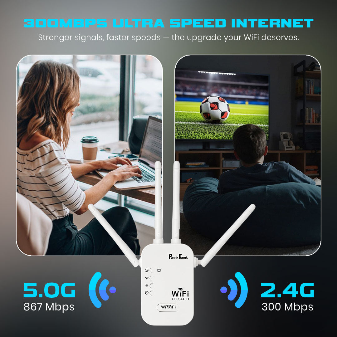 WiFi Range Extender | 300Mbps | 2.4GHz Wireless Repeater