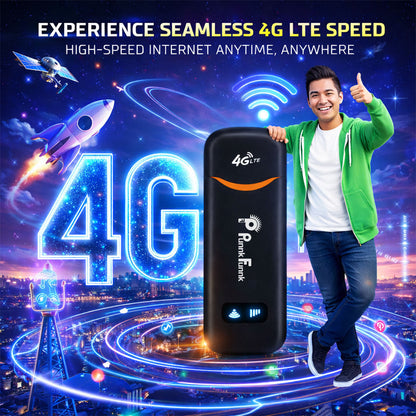 4G LTE WiFi USB Dongle Stick with All SIM Network Support | 4G Data Card with up to 150Mbps Data Speed, Fast 4G Dongle, SIM Adapter Included, tri_Band