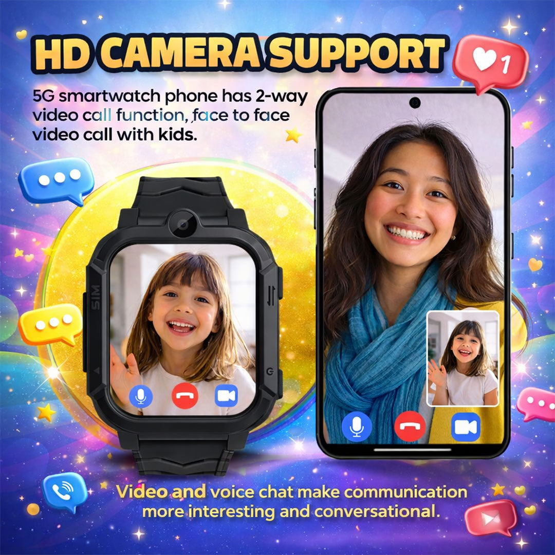 PunnkFunnk Kids Smartwatch & Wireless Headphones Gift Combo for Boys & Girls (7–15 Years) | Learning + Music Entertainment Kit