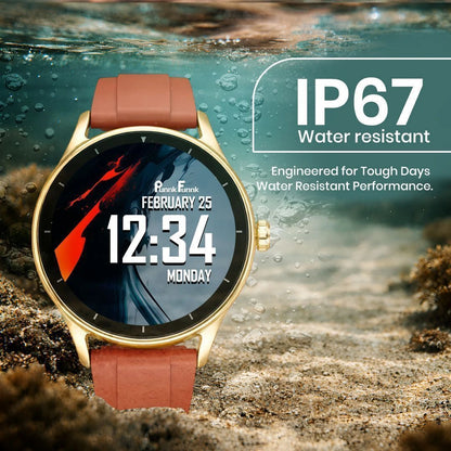PunnkFunnk Active Lite 1.49"Amoled Display BT Calling, Notification, Music, Sports, fitness Smartwatch (Silicone)