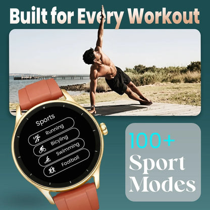 PunnkFunnk Active Lite 1.49"Amoled Display BT Calling, Notification, Music, Sports, fitness Smartwatch (Silicone)