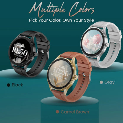 PunnkFunnk Active Lite 1.49"Amoled Display BT Calling, Notification, Music, Sports, fitness Smartwatch (Silicone)