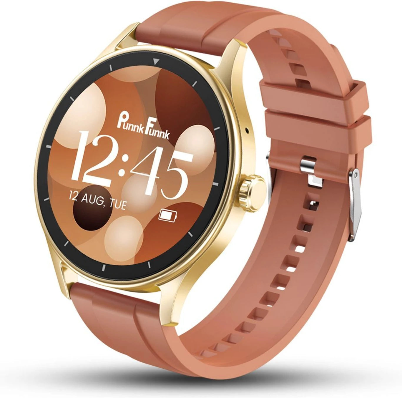 PunnkFunnk Active Lite 1.49"Amoled Display BT Calling, Notification, Music, Sports, fitness Smartwatch (Silicone)