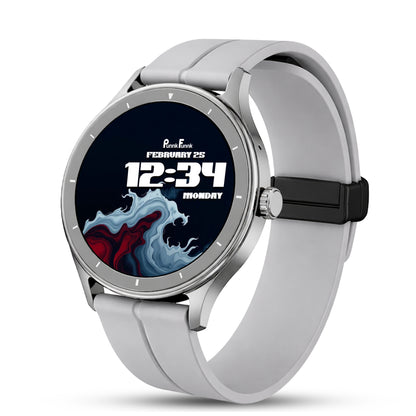 PunnkFunnk Active Lite 1.49"Amoled Display BT Calling, Notification, Music, Sports, fitness Smartwatch (Magnetic)
