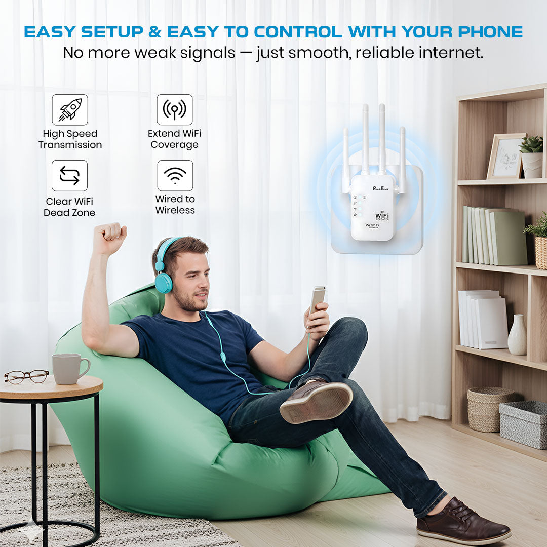 WiFi Range Extender | 300Mbps | 2.4GHz Wireless Repeater
