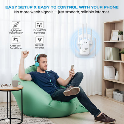 WiFi Range Extender | 300Mbps | 2.4GHz Wireless Repeater