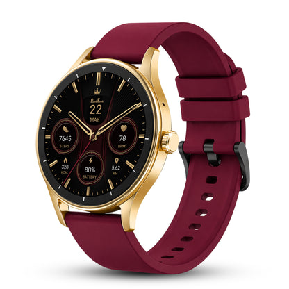 PunnkFunnk Active Lite 1.49"Amoled Display BT Calling, Notification, Music, Sports, fitness Smartwatch (Silicone)