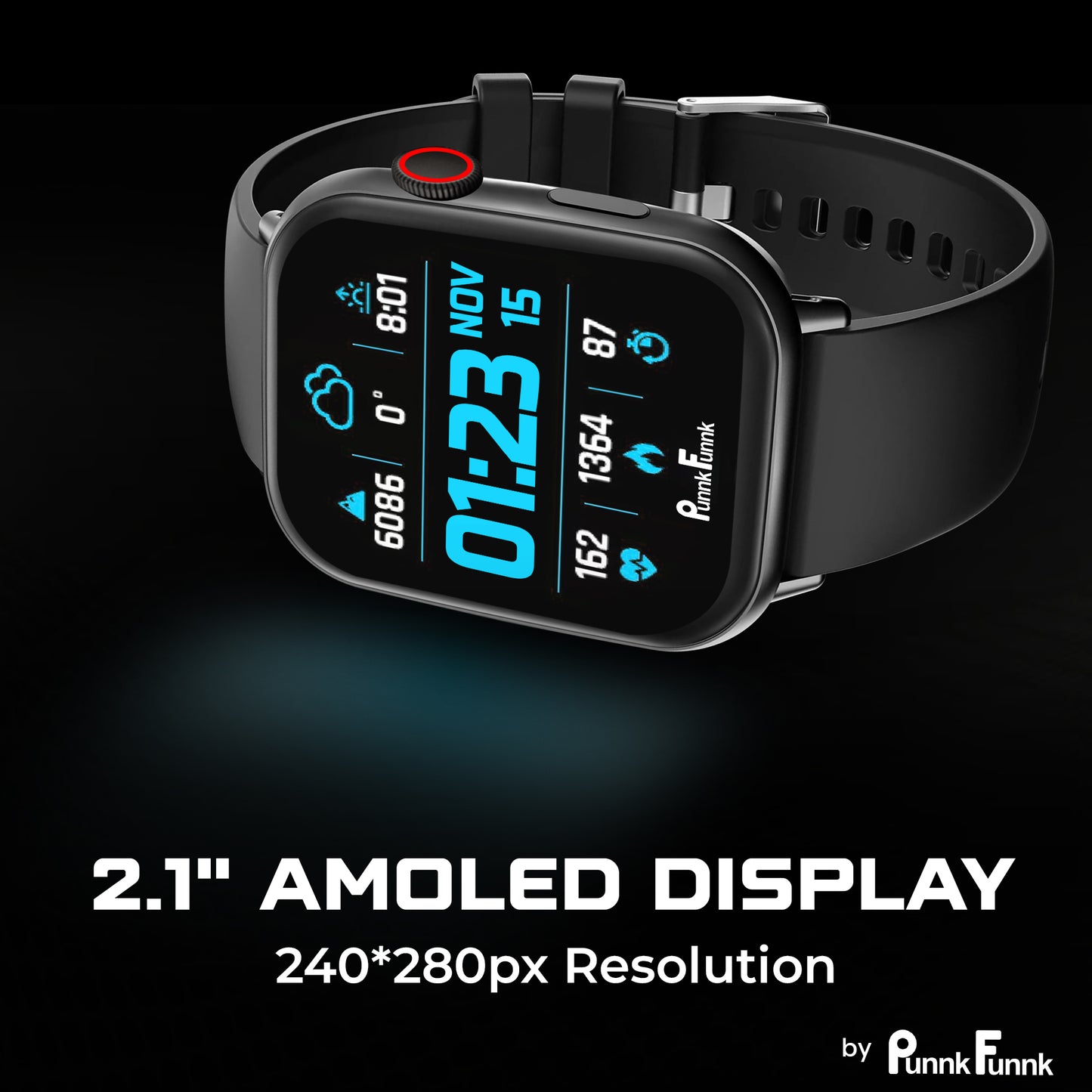 Edge-Lite | 1.99 " Amoled Display | BT Calling | AI Voice | Music | Fitness Smartwatch