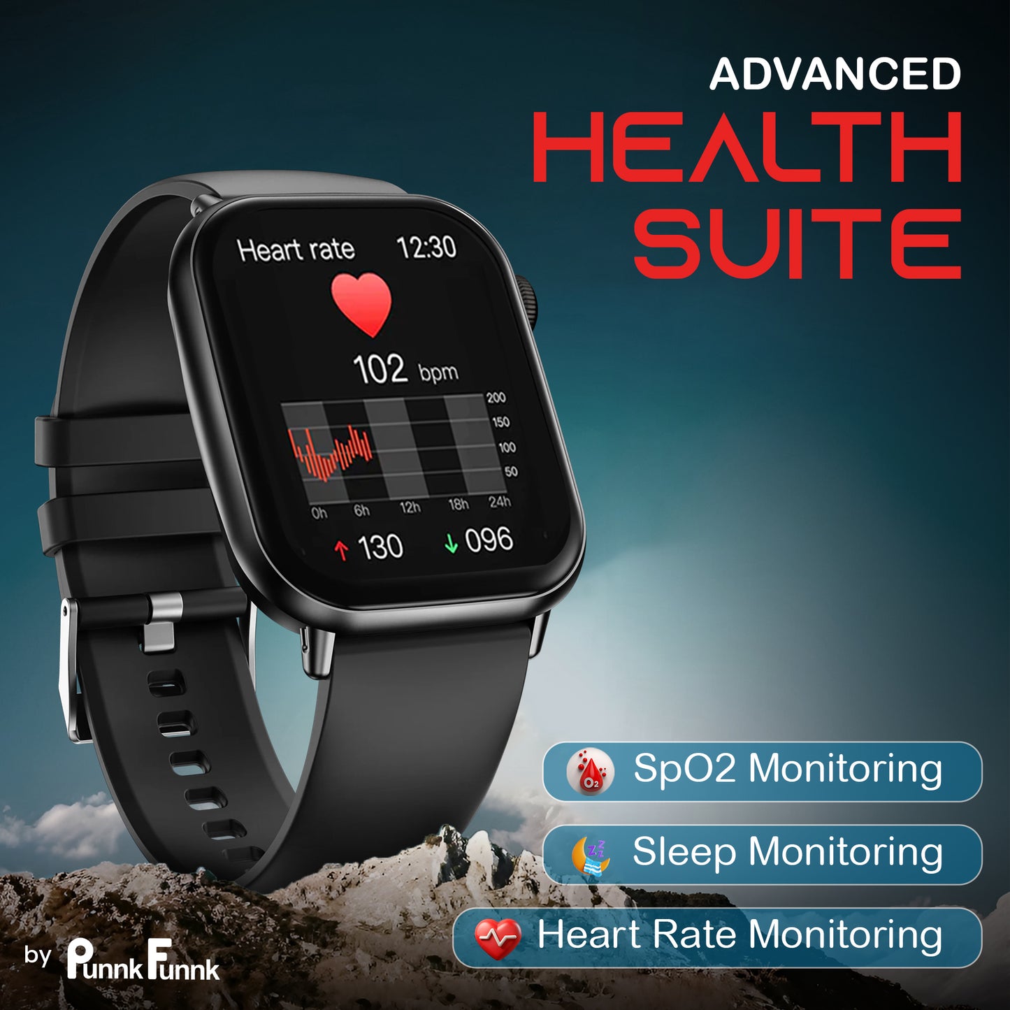 Edge-Lite | 1.99 " Amoled Display | BT Calling | AI Voice | Music | Fitness Smartwatch