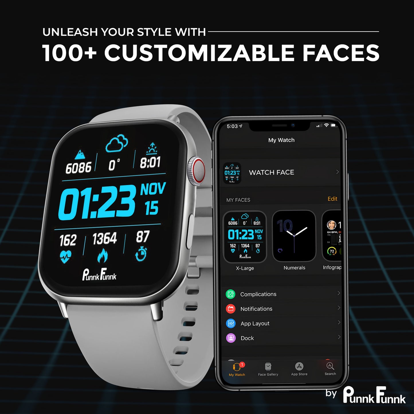 Edge-Lite | 1.99 " Amoled Display | BT Calling | AI Voice | Music | Fitness Smartwatch