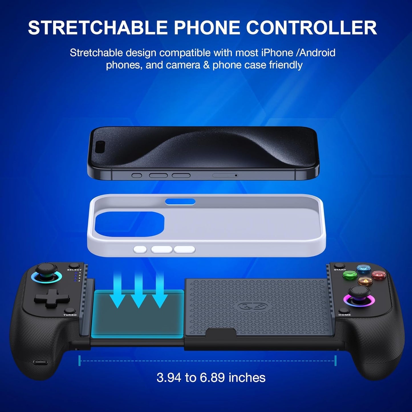 Bluetooth Mobile Gamepad iPhone/Android, XBOX, PC, PS4, PS3