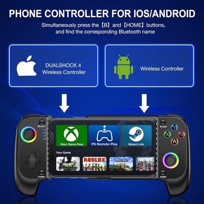 Bluetooth Mobile Gamepad iPhone/Android, XBOX, PC, PS4, PS3