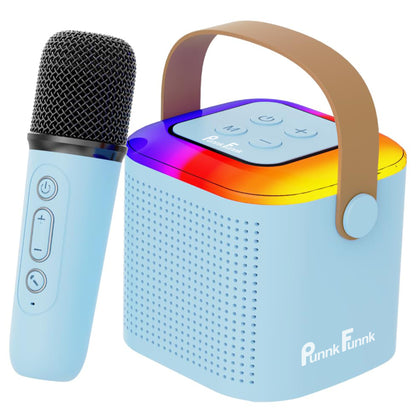 Wireless Mini Vocal Speaker with Dual Mic RGB Lights & Voice