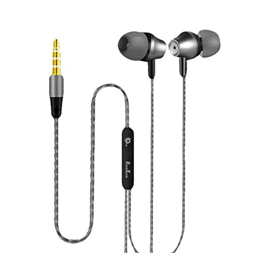 PunnkFunnk Metal47 In Ear Wired Earphone with Mic, Deep Bass Stereo Wired Earphone, All Device Support