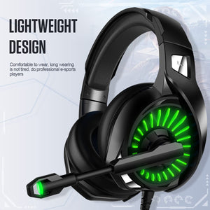 PunnkFunnk A20 Over Ear Gaming Headset with RGB LED Lights