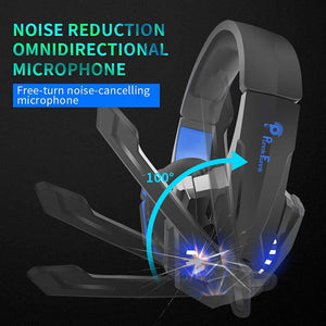 PunnkFunnk K20 Over Ear Gaming Headset with Mic
