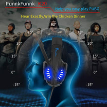 Load image into Gallery viewer, PunnkFunnk K20 Over Ear Gaming Headset with Mic
