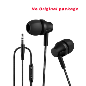 PunnkFunnk Matt21 In Ear Wired Eaphones with Mic for mobile Deep Bass Stereo wired Headset (Black)