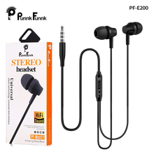 Load image into Gallery viewer, PunnkFunnk Matt21 In Ear Wired Eaphones with Mic for mobile Deep Bass Stereo wired Headset (Black)
