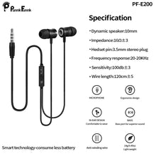 Load image into Gallery viewer, PunnkFunnk E200 In Ear Wired Eaphones with Mic for mobile Deep Bass Stereo wired Headset
