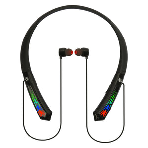 PunnkFunnk PF901 RGB in-Ear Earphones Wireless Neckband with in-Built mic Feature